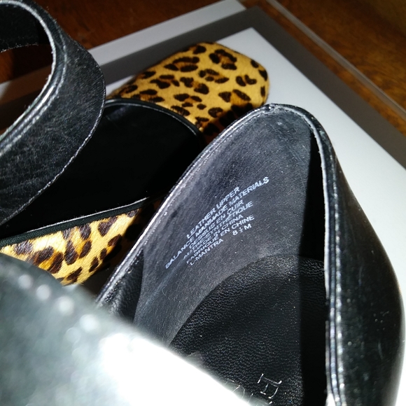 Franco Sarto leopard & black leather pumps - Picture 4 of 6